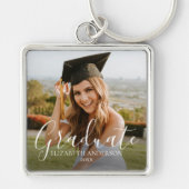Graduate 2025 Script Custom Foto Schlüsselanhänger (Vorne)