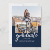 Graduate 2025 Script Foto Collage Ankündigung (Vorderseite)