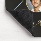 Graduate 2026 Photo Frame on Black Mousepad (Ecke)
