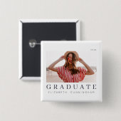 Graduate 20XX Moderne Cool einfache Minimalistisch Button (Vorne & Hinten)