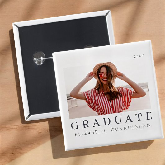 Graduate 20XX Moderne Cool einfache Minimalistisch Button