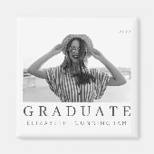 Graduate 20XX Moderne Cool einfache Minimalistisch Magnet (Vorne)