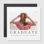 Graduate 20XX Moderne Cool einfache Minimalistisch Magnetkarte (Vorne/Hinten)