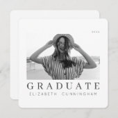 Graduate 20XX Moderne Coole Ankündigung (Vorne/Hinten)