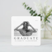 Graduate 20XX Moderne Coole Ankündigung (Stehend Vorderseite)