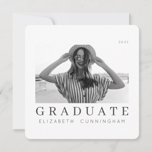 Graduate 20XX Moderne Coole Ankündigung (Vorderseite)