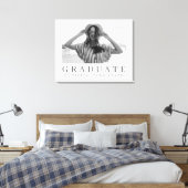 Graduate 20XX Modernes, Cooles, einfaches Minimali Leinwanddruck (Insitu (Schlafzimmer))