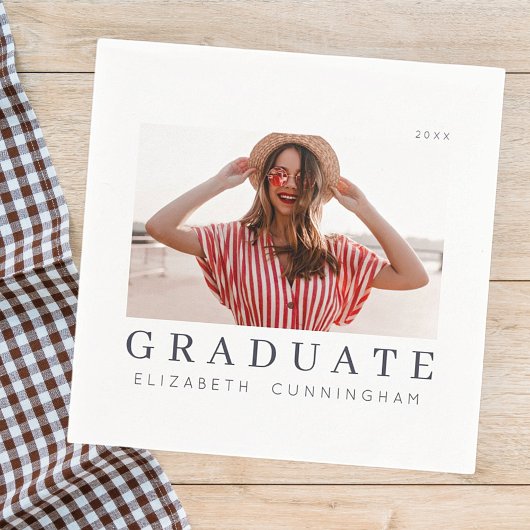 Graduate 20XX Modernes, Cooles, einfaches Minimali Serviette