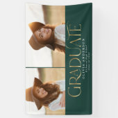 Graduate 2 Foto botanisches Grün Banner (Vertikal)