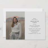 Graduate 2 Foto Collage Graduation Party Einladung (Rückseite)