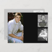 Graduate 3-Foto-Collage Postkarte (Vorne/Hinten)