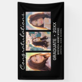 Graduate 3 Foto Collage Weiße Schrift 2023 Banner (Vertikal)