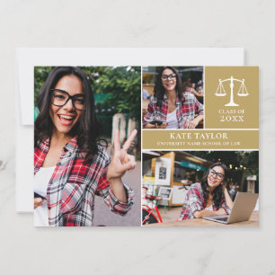 Graduate 3 Foto Law School Graduation Party Einladung