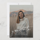 Graduate-4-Fotocollage-Graduierungspartei Einladung (Vorderseite)