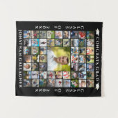 Graduate 55 Photo Collage Congrats Grad Wandteppich (Vorderseite (Horizontal))