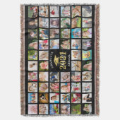 Graduate 57 Foto Collage Personalisiert Decke (Vorderseite Vertikal)