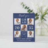 Graduate 5 Foto Personalisiert Abschluss Vielen Da Postkarte (Stehend Vorderseite)