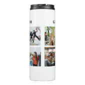 Graduate 8 Foto Collage Abschluss Class of 2025 Thermosbecher (Rückseite)