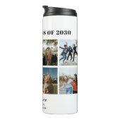 Graduate 8 Foto Collage Abschluss Class of 2025 Thermosbecher (Nach rechts gedreht)