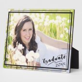 Graduate 8x10 Foto Horizontale schwarze Grenze Fotoplatte (Seite)