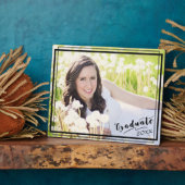 Graduate 8x10 Foto Horizontale schwarze Grenze Fotoplatte (Seite)