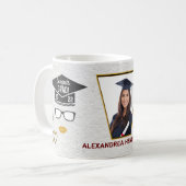 Graduate Abschluss Class 2022 Foto Glückwunsch Kaffeetasse (Vorderseite Links)