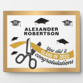 Graduate Abschluss Class of 2022 Grad Custom Fotoplatte (Vorderseite)