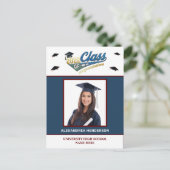 Graduate Abschluss Foto Glückwunsch laden Postkart Postkarte (Stehend Vorderseite)
