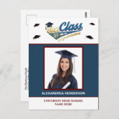 Graduate Abschluss Foto Glückwunsch laden Postkart Postkarte (Vorne/Hinten)