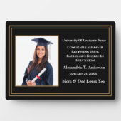 Graduate Abschluss Foto School Awards Custom Fotoplatte (Vorderseite)