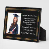 Graduate Abschluss Foto School Awards Custom Fotoplatte (Seite)