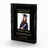 Graduate Abschluss Gold Logo Modern Award Fotoblock (Rechts)