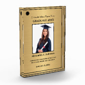 Graduate Abschluss Gold Logo Modern Awards Fotoblock (Links)