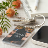 Graduate Abschluss Year Full Bleed Foto Schlüsselanhänger (Vorderseite rechts)