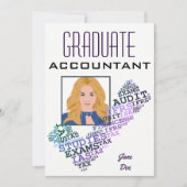 "Graduate Accountant" Einladung (Vorderseite)