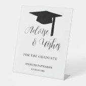 Graduate Advise & Wishes Graduation Sockelschild (Vorderseite)