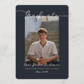 Graduate Announcement and Invitation with Photos Einladung (Vorderseite)