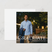 Graduate Announcement Ankündigung (Vorne/Hinten)