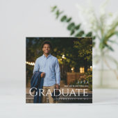 Graduate Announcement Ankündigung (Stehend Vorderseite)