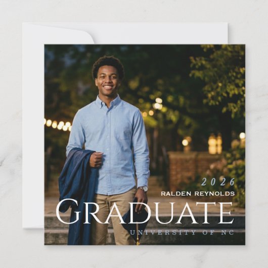 Graduate Announcement Ankündigung (Vorderseite)