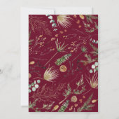 Graduate arch 1 Foto bordeauxrot botanisch modern Ankündigung (Rückseite)