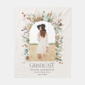 Graduate arch 1 Foto natürliche botanische Moderne Fleecedecke (Vorderseite)