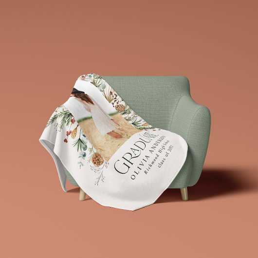 Graduate arch 1 Foto natürliche botanische Moderne Fleecedecke