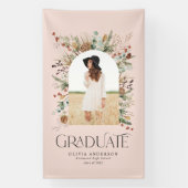 Graduate arch 1 Foto rosa botanisch modern Banner (Vertikal)