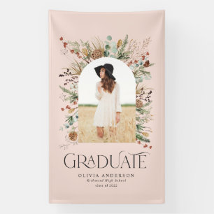 Graduate arch 1 Foto rosa botanisch modern Banner