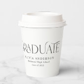 Graduate arch 1 Foto terracotta botanisch modern Pappbecher (Rückseite)