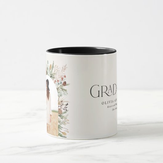 Graduate arch 1 Foto terracotta botanisch modern Tasse (Zentrum)