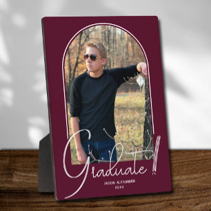 Graduate Arch Foto Burgundy Fotoplatte