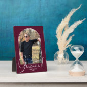 Graduate Arch Foto Burgundy Fotoplatte (Seite)