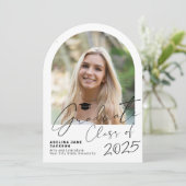 Graduate-arch-Foto-Partei Einladung (Stehend Vorderseite)